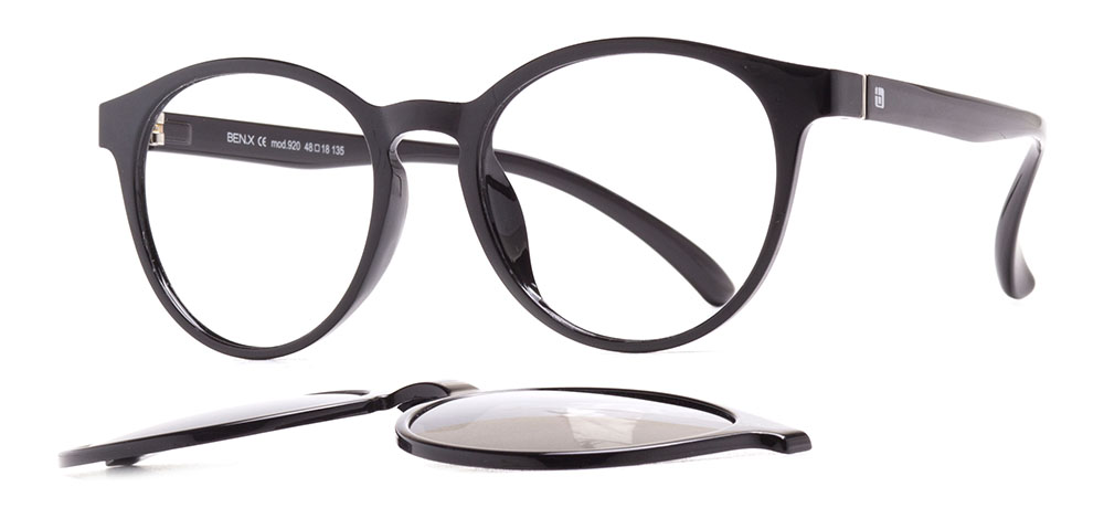 BENX FANTASIA Clipon Teenage Man,Woman,Unisex Oval Full-Rimmed Ultem Polarize BXTR90 920-06